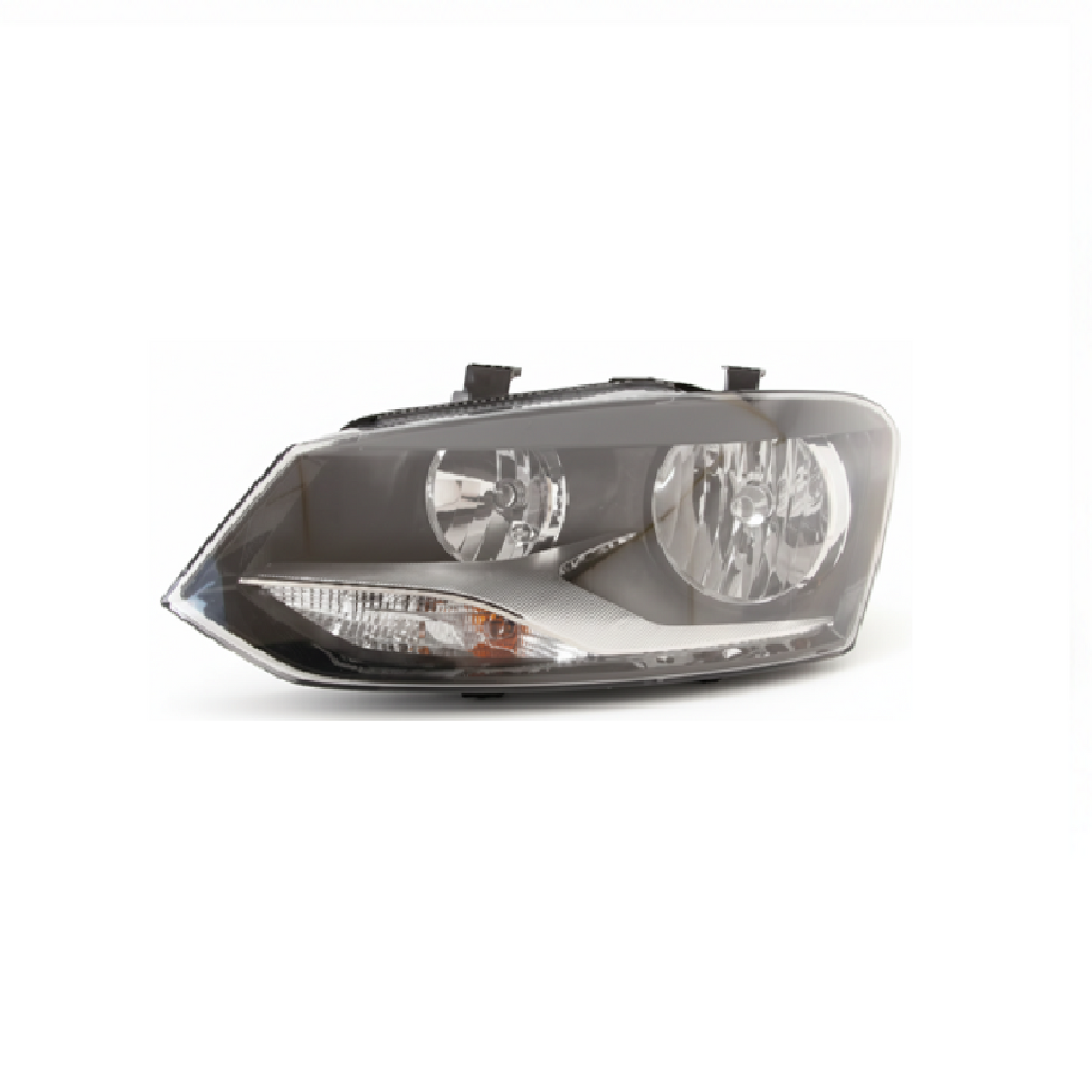 DEPO - HEAD LAMP FOR Volkswagen Polo Type-2 With Motor (Black) 2014-2022 RH