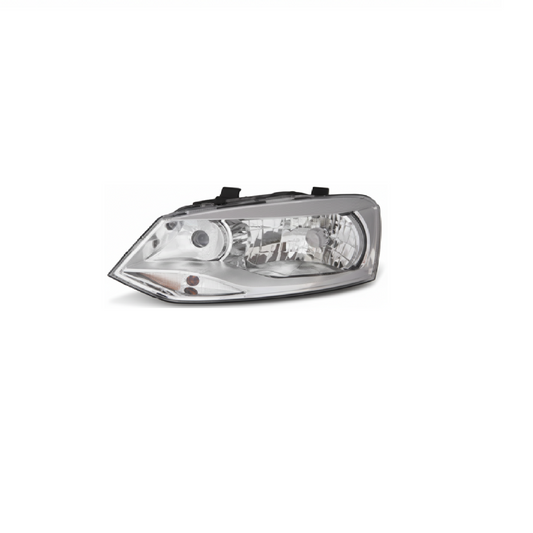 DEPO - HEAD LAMP FOR Volkswagen Polo 2010 - 2014 Chrome, LH